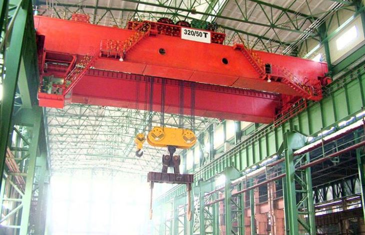 Obras de aço Casting Double Girder Overhead Ladder Crane